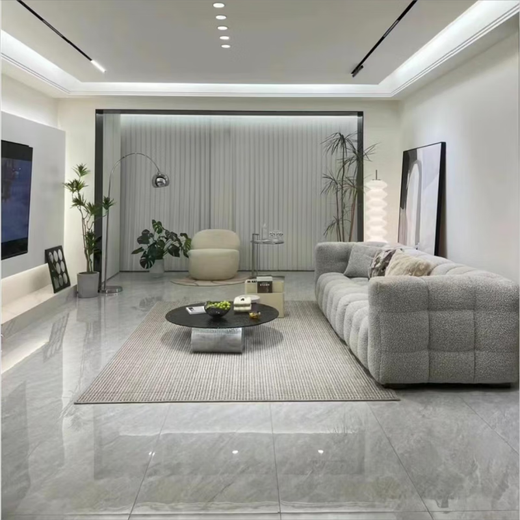 Guangdong Foshan Ceramic Tiles 600x1200 Floor Tiles Full-ceramic Large Pan Living Room Gray Bedroom Full-body Floor Tiles 12808 Full-body Thick Pan 600*1200-Logistics Fee Consultation Customer Service