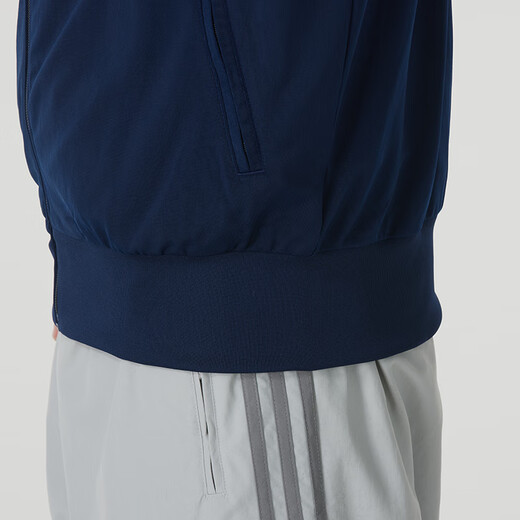 阿迪达斯（adidas）三叶草外套男装2025春季新款户外出行潮流时尚休闲服针织立领夹克 IR9893 XL