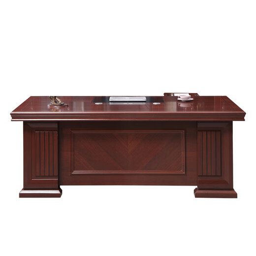 Rulan boss desk office desk and chair combination simple modern high-end office executive desk executive desk president desk single table + small deputy cabinet 1.6 meters