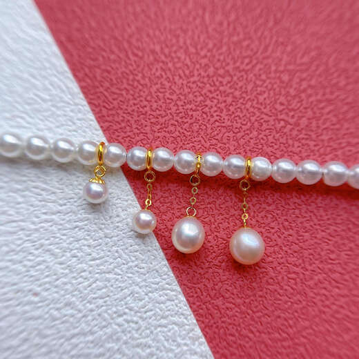 Shien pure 18K ancient gold accessories inlaid pendant lift tassel pendant DIY hanging bracelet 18K--628 models one small size