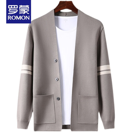 Romon Tiende Spring Cardigan para hombres Autumn 2025 NUEVA Moda de lana joven suéter al aire libre Tendencia de la chaqueta casual de hombres negros 4xl