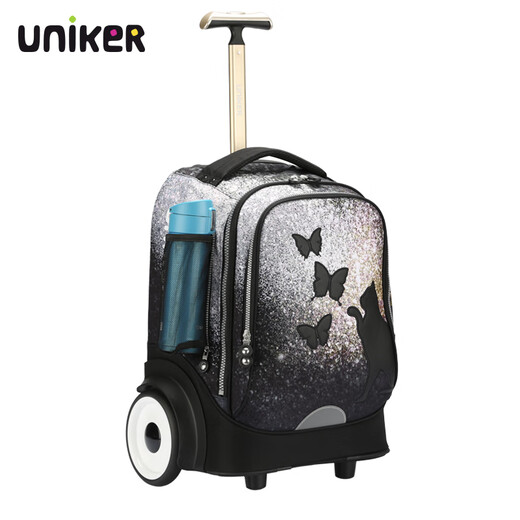Uniker junior high school students can climb stairs with large wheels, trendy trolley schoolbags, travel bags, women's bags, men's luggage bags as gifts, Maopu (T5 has a larger capacity and cannot be carried on the back)