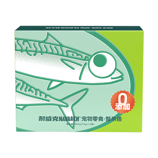 耐威克 猫条猫零食 湿粮猫罐头成幼猫蒸煮整条猫840g（70g*12条）