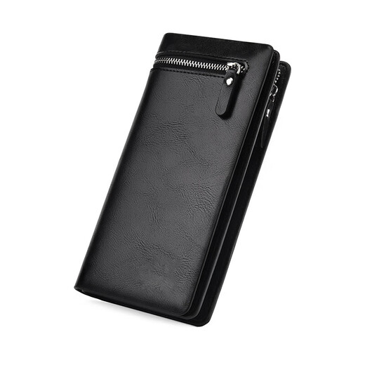 Kadile Crocodile Wallet Herren Multifunktional mit großer Kapazität Anti-Diebstahl-Kartentasche Einfacher trendiger Trendy Multi-Kard-Brieftasche Langes Geschäft Brieftasche 9087 Khaki