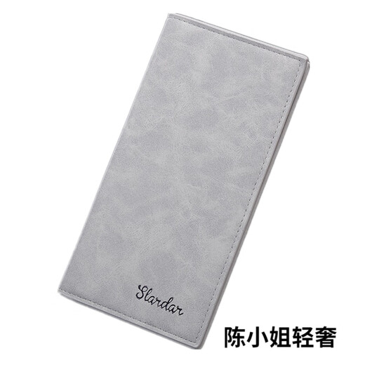 
GPHF Japanese men's wallet long thin youth multi-card casual wallet card bag Japanese and Korean students' personalized retro wallet retro gray