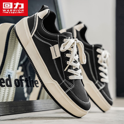 Krieger Männerschuhe Klassische Sport und lässige Schuhe atmungsaktive Brettschuhe Herren -Leinwandschuhe J403MJ Black 42