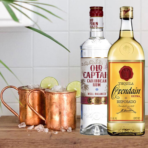 Ou Shuai Gold Label Tequila + Macchik 1871 Gin + alter Kapitän des Galle Meeres weißer Rum Originalflasche importiert Ou Shuai Macchik Galle Sea 700ml