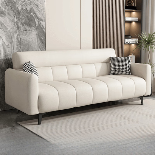 
Manzhen folding sofa bed for household multi-function lazy sofa bed integrated and dual-purpose 2025 new lunch break single sofa bed cat scratching leather-white [latex style] [widening style] Total length 2.2 meters x width 1.2 meters