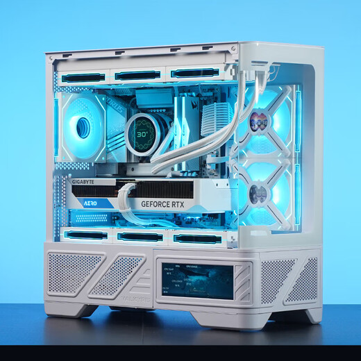 GIGABYTE RTX5070Ti/5080/5090D Snow Eagle/AMD Ryzen 7 9800X3D/9700X e-sports network game water-cooled white sea view room secondary screen desktop computer host 2 Ryzen 7 9700X丨RTX5060Ti