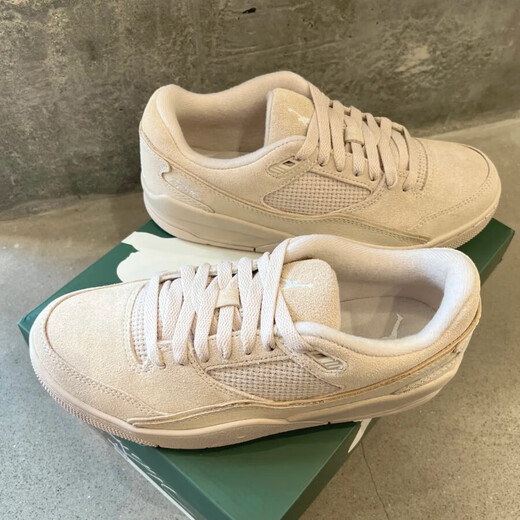Nike Herrenschuhe Frauenschuhe 2025 Frühling Neue Sneaker Jordan Flight Court Low-Top-Schuhe Freizeitschuhe FZ9854-200 Hellbraun 42