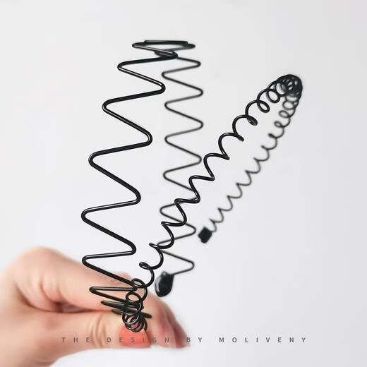 Danqin men's sports headband, face wash headband, boys' pressure hairpin hairband, women's non-stretching men's fixed hair bundle, 6MM iron wave hairband