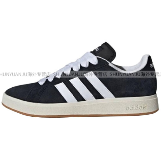 
Adidas Grand Court Base 00s non-slip lightweight low top shoes for men and women, black and white official IH6187 green and white 44