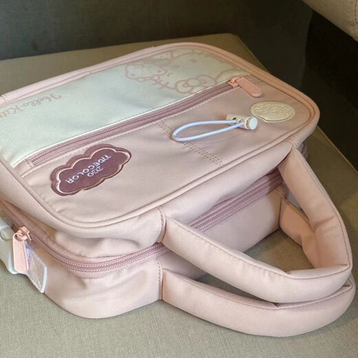 Meikejie hellokitty co-branded Hello Kitty cosmetic bag Sanrio cute handbag large capacity portable storage bag for women Hello Kitty toiletry bag (waterproof) original version (collection + follow for priority delivery)