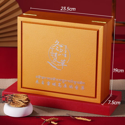 Zangxitang Cordyceps sinensis hohe Höhe neue getrocknete Cordyceps Geschenkbox mit getrockneten Gütern Cordyceps sinensis Kopfperiode 4 Wurzeln/g 100 g 400 Wurzeln insgesamt [Nährstoffmenge Pack]
