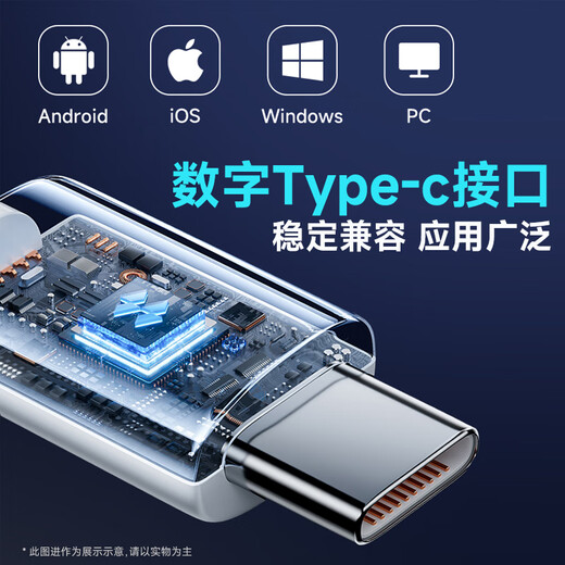 Patriot (aigo) original super good sound quality Type-c headset wired headset digital interface suitable for oppo Xiaomi Android mobile phone computer iPhone Apple 15/16 A130D