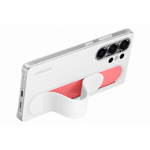 三星 Samsung Galaxy S25 Ultra 原装立式腕带保护壳 手机套 原厂手机壳 多功能保护套 白色
