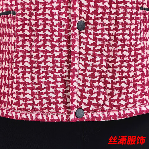 丝潇秋冬马甲新款中老年驼绒保暖轻柔女士坎肩外穿碎花妈妈宽松棉马甲 WY-6629/款1号色 建议120-140斤 4XL