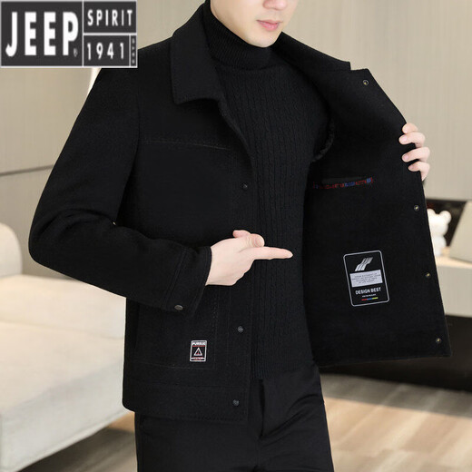 Jeep Spirit Wolljacke für Männer kurzseitig doppelseitig Nym Mant