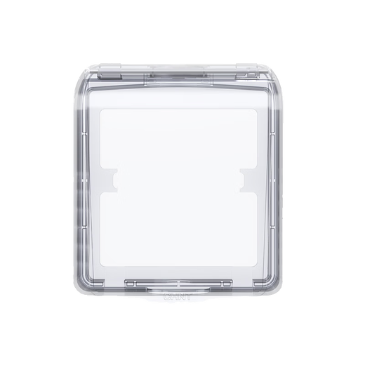 Chint (CHNT) Electrician Type 86 Waterproof Box Splash-proof Box Bathroom Concealed Transparent Plastic Shell Switch Cover Waterproof Socket Bathroom NEH1-103 Transparent-White