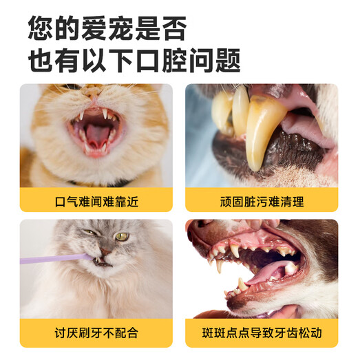 Baidar pet teeth cleaning, eye and ear finger cots, dog calculus removal, cat oral wipes, third box 0 yuan, pet teeth cleaning and ear cleaning finger cots 50 pieces * 3 boxes, cleaning teeth/cleaning eyes/wiping ears, 3 effects in 1
