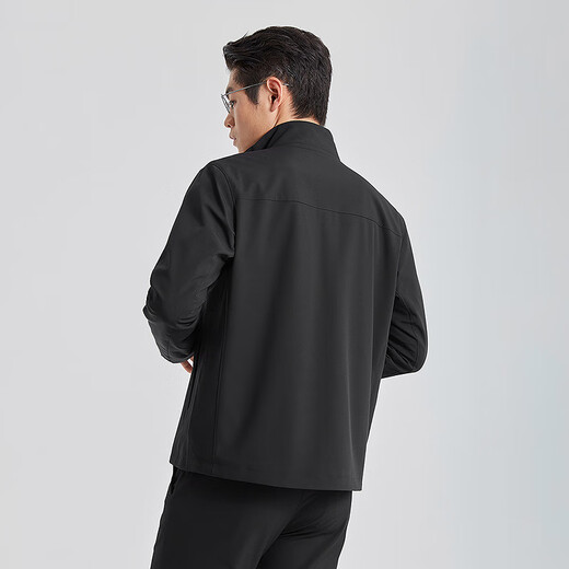 Lilang cupro business jacket men's jacket 25 spring stand collar commuter executive jacket black XL175/92A