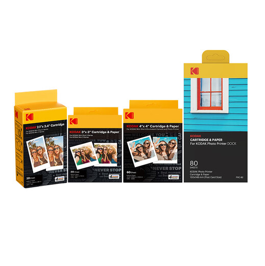 Kodak instant photo paper 2 inches/3 inches/4 inches/6 inches photo printer photo ribbon integrated 2 inches 60 sheets