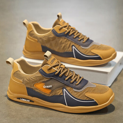 Chaussures en toile de grande taille de grande taille Chaussures décontractées sportives Mode Trendy Chaussures pour hommes Breffeurs de planche polyvalente chaussures quotidiennes Chaussures tendance hommes XP-AC3883 Gray 41