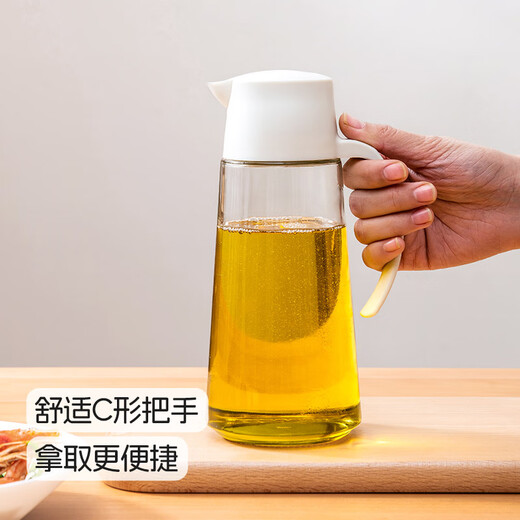 
Xitianlong oil pot oil-controlled glass oil spray can automatic opening and closing seasoning box seasoning bottle automatic opening and closing oil pot 695ml