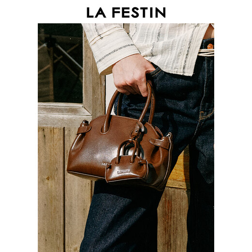 Lafestine [Regalo de San Valentín Chino] Mini auriculares Bolsa 2025 Nuevo colgante de moda Mini Bag Mocha Muss