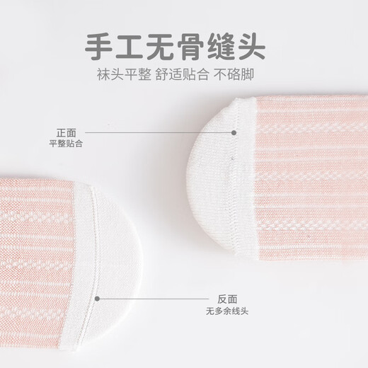 南律春夏季网眼薄款宝宝袜松口无骨婴儿袜子可爱新生儿袜儿童袜0-1-3 9757- 3双 1-3岁 (M)