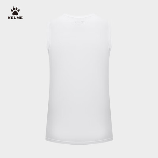 
KELME (KELME) sports vest men's summer new basketball training suit running and fitness sleeveless quick-drying T-shirt bright white L