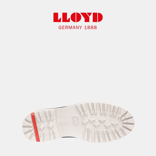 利来（LLOYD）走秀款德国进口男鞋牛皮商务休闲系带单鞋标准楦平底14082断码42 蓝色 42