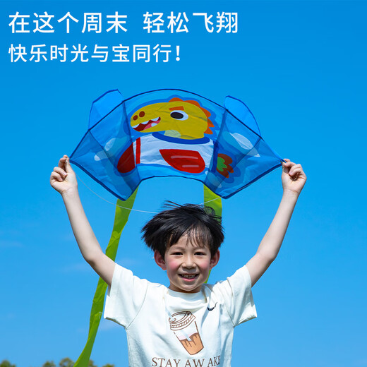 Bud Bud Children's Pocket Kite Girl Boneless Portable Cartoon plegable Práctico Práctico 3-6 años Breeze Fly Fly Outdoor Toys