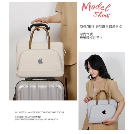 Adecuado para la computadora portátil Apple MacBook Airm2M31313133 pulgadas Bag PRO1416 pulgadas Hombres de bolso Black + White Apple Label Accesión de 13 pulgadas de 13 pulgadas