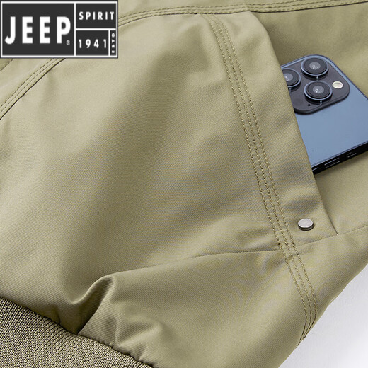 Jeep SpiritJeep Spring y Autumn Men's Jacket American Casual Work Rear Jacket Military Collar Flying Baseball Clothing Middle-Edy Midera
