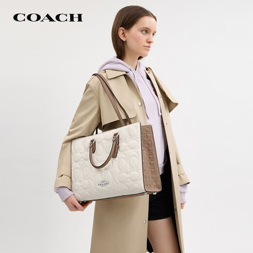 
CoaCH (COACH) [Direct Brand Supply] Women's MAGGIE Large Shoulder Handbag White CY673SVXI6