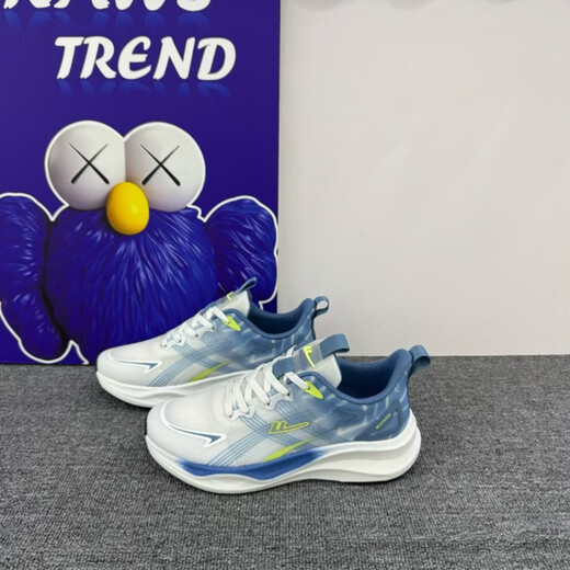 HUILI 2025 Nouveau style de transparent net décontracté tendance polyvalente semelle légère de course de sport 2774 Chaussures pour hommes en carbone Chaussures féminines Chaussures féminines, bleu et vert Sole 39