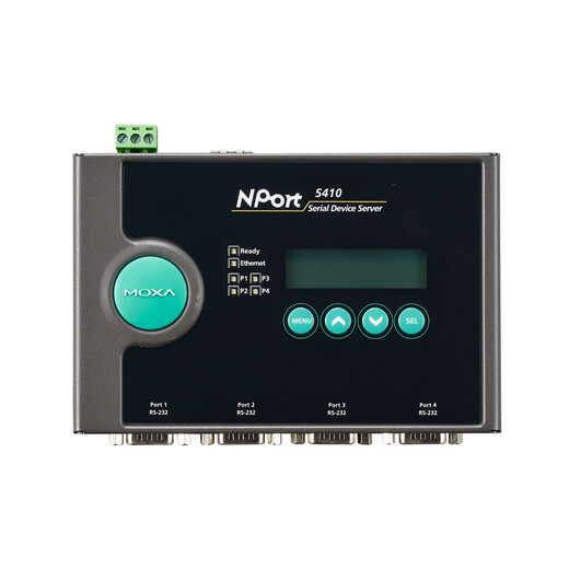 
MOXA NPort 5410 4 port RS-232 serial device networking server