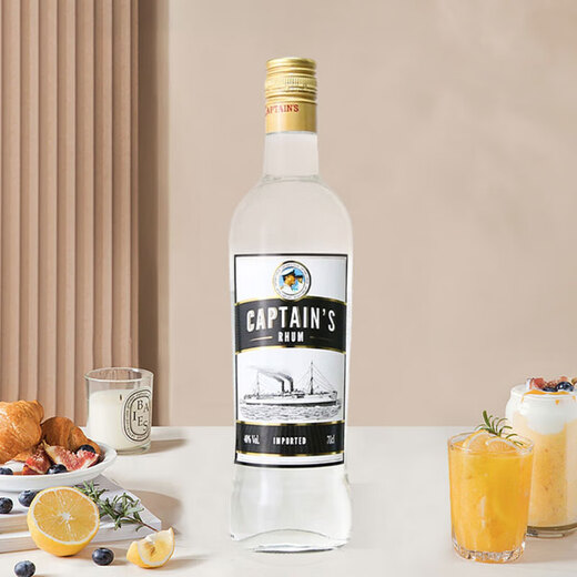 欧德船长（CAPTAIN'S RHUM)白朗姆酒法国原瓶进口洋酒 欧德船长白朗姆 700mL 6瓶
