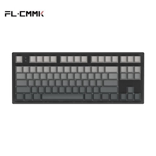 腹灵MK870Pro 87键黑曜石黑莓侧刻机械键盘三模黑曜石蓝牙有线无线蓝牙客制化电脑游戏办公 三模黑曜石-墨影 TTC快银轴V2
