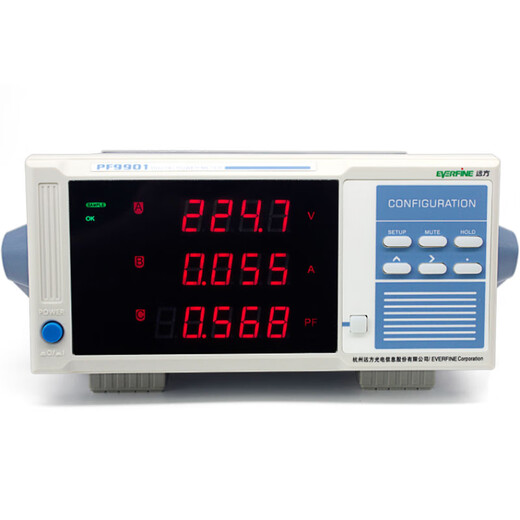 
EVERFINE Hangzhou Yuanfang PF9800/9901 intelligent power measuring instrument AC power meter High-precision electrical parameter meter PF9901 40A