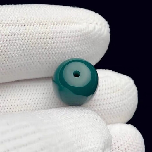 Fat Donglai's same style turquoise single bead, old style, old oily green, Sherba glazed turquoise style, exquisite style, 9mm