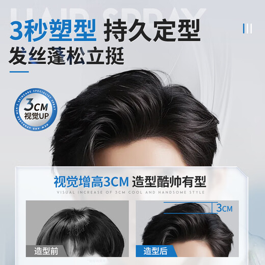维特丝（vetes）发胶定型喷雾男士清香干胶保湿头发定型发蜡发泥清爽自然蓬松 海洋香定型喷雾*2+发蜡100g