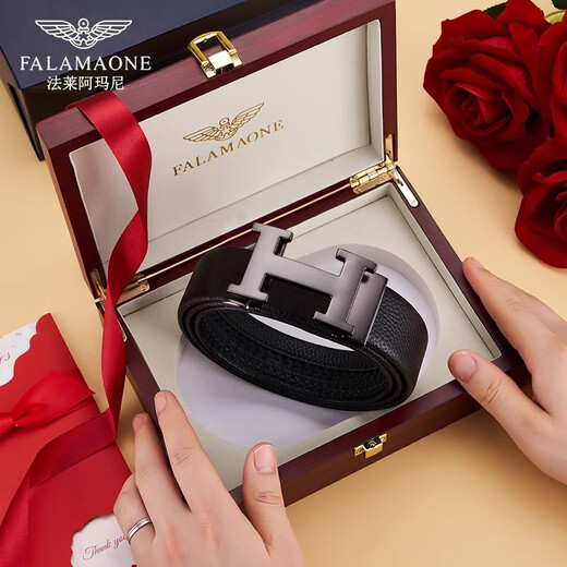 Falamaone Herren Leder Band Kopfschicht Weiches Kuhlatten -Luxus -Luxus -Valentinstag -Trolley für Männer für das Geburtstagsgeschenk eines Freundes.