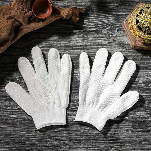 Wenwan Nano Gloves Bead String Special Gloves Patched and Polished Walnut Xingyue Bodhi Leaf Red Sandalwood Gloves Thickened White 10-pack Pineapple Pattern Nano Gloves Upgraded Thickened Nano Material Fast Patched