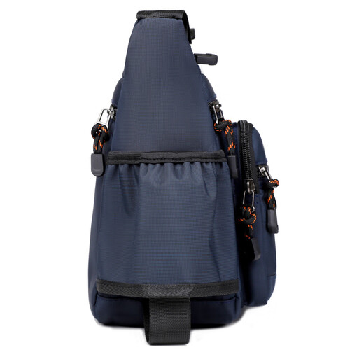 An Junsheng 2025 new thickened Oxford tool bag large capacity waterproof electrician tool bag multi-layer men's casual shoulder bag large new thickened Oxford 3518 flat ring black