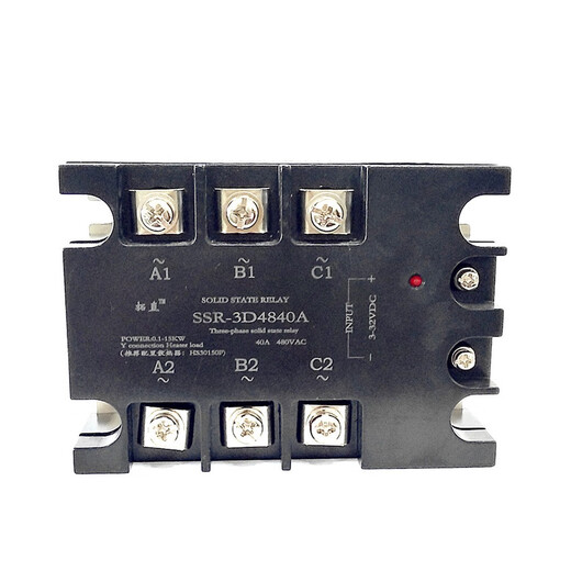Трехфазный твердотельный реле 40A SSR-3D4840A DC-Контролируемый AC 480VAC SSR-3DA Электрический нагрев SSR-3D4840A