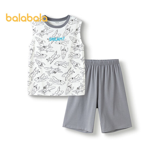 
Balabala children's vest set summer air conditioning suit boys and girls pajamas small middle and big children's home clothes 208225171203