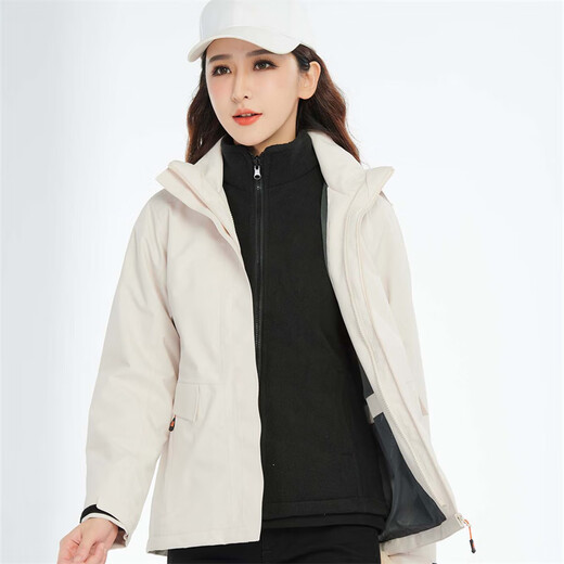 Chaqueta Simboo para hombres, chaqueta de tres en uno de tres en uno a prueba de viento y cálida para el montañismo.