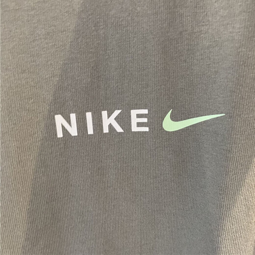 Nike (NIKE) short-sleeved T-shirt men's summer new sportswear fashion trend printed round neck half-sleeved shirt casual top HF6172-053 gray cotton 2XL